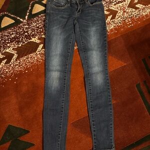 Guess Dark Blue Skinny Stretch Medium Rise Jeans